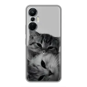 Чохол з принтом «Пара котів» для Infinix Hot 20 (4G)