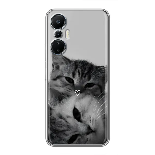 Чохол з принтом «Пара котів» для Infinix Hot 20 (4G)