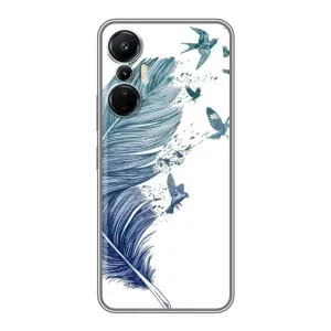 Чехол с принтом «Перышко» для Infinix Hot 20 (4G)