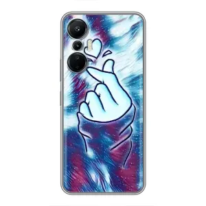 Чехол с принтом «Радужное сердце» для Infinix Hot 20 (4G)