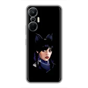 Чохли Венсдей на Infinix Hot 20 (4G) Уенсдей (AlphaPrint) (серйозна Венздей)
