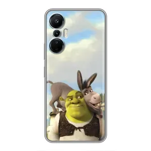 Чохол з мультфільмом Шрек на Infinix Hot 20 (4G) (Шрек та Осел)
