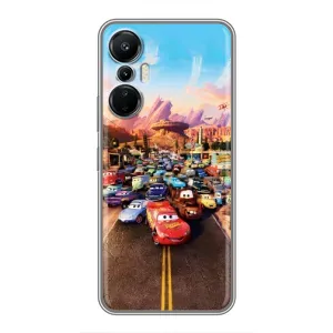Силіконовий чохол Маквін для Infinix Hot 20 (4G) (Тачки на трасі)
