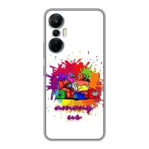 Чохли Амонг Ас для Infinix Hot 20 (4G) (AlphaPrint) (Яскравий АмонгАс)