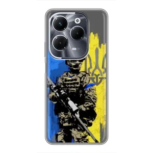 Чехлы с картинкой ЗСУ для Infinix Hot 40 Play (AlphaPrint) (АРТ солдат)