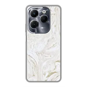 Мраморний чехол на Infinix Hot 40 Play (VPrint) (Білий мрамор)