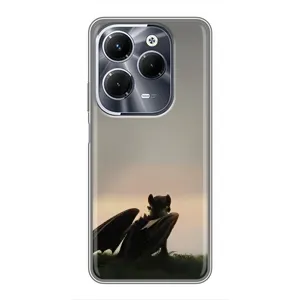 Чохол як приборкати дракона на Infinix Hot 40 Play (Беззубик)