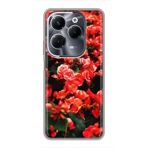 Чохли з квітами для Infinix Hot 40 Play (VPrint) (Квіти червоні)