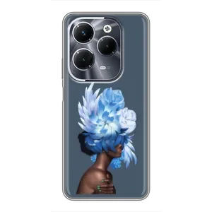 Чехлы (ART) Цветы на Infinix Hot 40 Play (VPrint) (Квіти на голові)