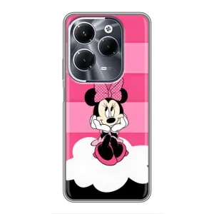 Эксклюзивный чехол для Infinix Hot 40 Play (AlphaPrint - Мультяшные) (Девочка Maus)