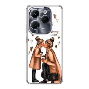 Чохол з друком для Infinix Hot 40 Play - (Мама з дитинкою) (AlphaPrint) (Донька і мама)