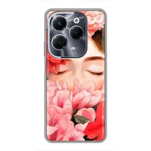 Чехлы (ART) Цветы на Infinix Hot 40 Play (VPrint) (Очі в квітах)
