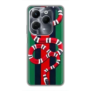 Чехлы ГУЧЧИ для Инфиникс ХОТ 40 Плей (AlphaPrint) (Gucci змия)