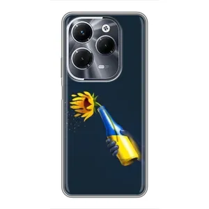 Чехол для Патриота Украины Infinix Hot 40 Play - (AlphaPrint) (Коктейль молотова)