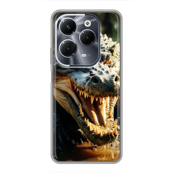 Чохол з принтом «Небезпечний крокодил» для Infinix Hot 40 Play Чохол з принтом «Небезпечний крокодил» для Infinix Hot 40 Play