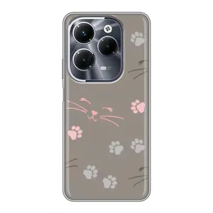 Чохол з малюнком кіт на Infinix Hot 40 Play (Лапи і вуса)