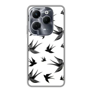 Чохол з пташками на Infinix Hot 40 Play (VPrint) (Ластівки)