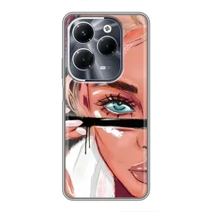 Чохол з друком для Infinix Hot 40 Play - (Мода) (AlphaPrint) (Макіяж)