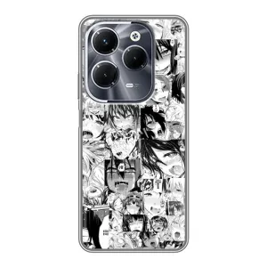 Анимешный чехол для Infinix Hot 40 Play (Ahegao manga)