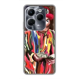 Брендновые Чехлы для Infinix Hot 40 Play - (PREMIUMPrint) (Mario LV)