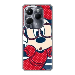 Эксклюзивный чехол для Infinix Hot 40 Play (AlphaPrint - Мультяшные) (Маус в очках)
