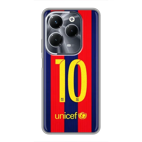 Чехол с принтом «Messi Barca 10» для Infinix Hot 40 Play