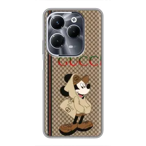Чехлы ГУЧЧИ для Инфиникс ХОТ 40 Плей (AlphaPrint) (Mickey GUCCI)