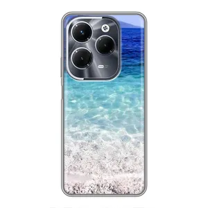 Силіконовий чохол з КАРТИНКАМИ літо для Infinix Hot 40 Play (AlphaPrint) (Море)