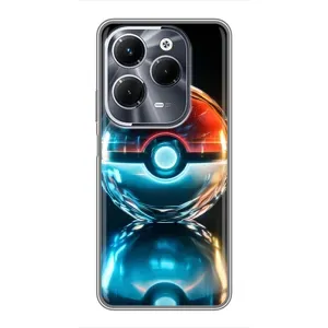 Чехол с Пикачу на Infinix Hot 40 Play (Мяч Пикачу)