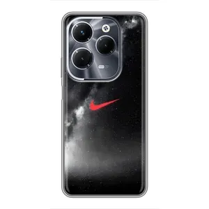 Чехол для Infinix Hot 40 Play - с принтом Найк (AlphaPrint) (Найк красный)