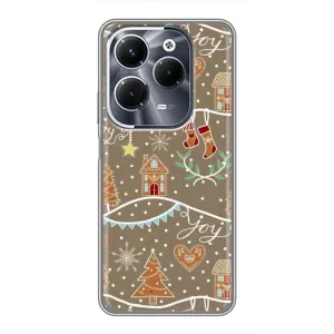 Новогодние, Праздничные Чехлы для Infinix Hot 40 Play - 2024 год (Новогодние пряники)