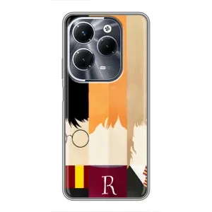 Чехлы с Гарри Поттером для Infinix Hot 40 Play (AlphaPrint) (обложка Гарри Поттера)