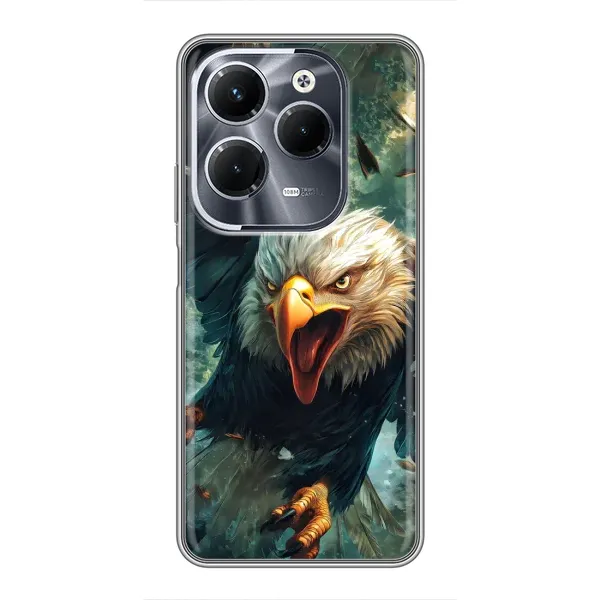 Чохол з принтом «Орел у польоті» для Infinix Hot 40 Play Чохол з принтом «Орел у польоті» для Infinix Hot 40 Play