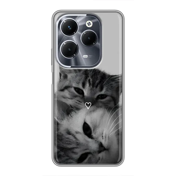 Чохол з принтом «Пара котів» для Infinix Hot 40 Play