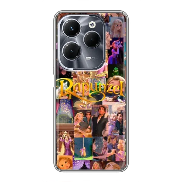 Чохол з принтом «Колаж Рапунцель» для Infinix Hot 40 Play Чохол з принтом «Колаж Рапунцель» для Infinix Hot 40 Play