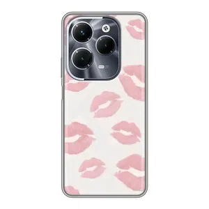 Чохол з розовим принтом для Infinix Hot 40 Play (Рожеві губи)
