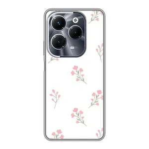 Чохол з розовим принтом для Infinix Hot 40 Play (Рожеві квіти)