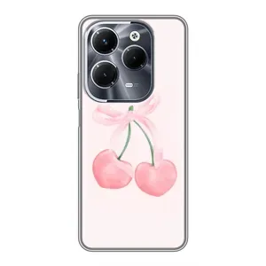 Чохол з розовим принтом для Infinix Hot 40 Play (Рожеві вишні)