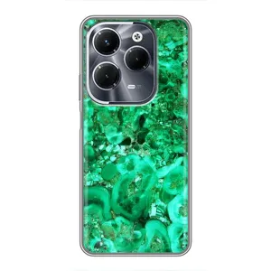 Мраморний чехол на Infinix Hot 40 Play (VPrint) (Салатовий Мрамор)