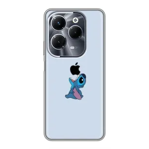 Чохол з принтом Стіч на Infinix Hot 40 Play (Stitch apple)