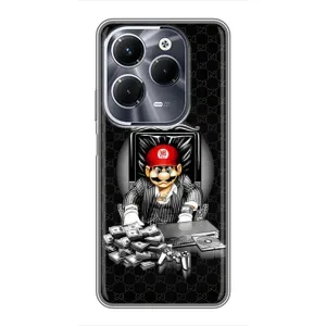 Чехлы с крутыми принтами для Infinix Hot 40 Play - (PREMIUMPrint) (Супер Марио)