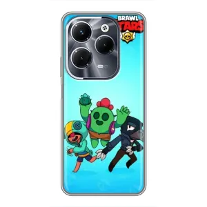 Чехлы Brawl Stars для Infinix Hot 40 Play (AlphaPrint) (Тріо героїв)