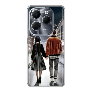 Чохол з дизайном Венздей 2 на Infinix Hot 40 Play (Венздей та Тайлер)
