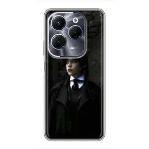 Чохол з дизайном Венздей 2 на Infinix Hot 40 Play (Темний стиль Венздей)
