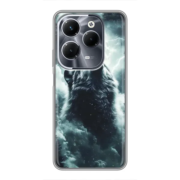 Чохол з принтом «Вовк у хмарах» для Infinix Hot 40 Play Чохол з принтом «Вовк у хмарах» для Infinix Hot 40 Play