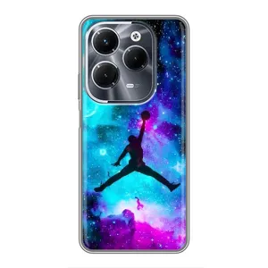Чехлы для Infinix Hot 40 Play - с картинкой JORDAN (AlphaPrint) (Яркий Джордан)