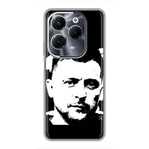 Чехол для Infinix Hot 40 Play (AlphaPrint - с принтом Зеленского) (Зеленский АРТ)