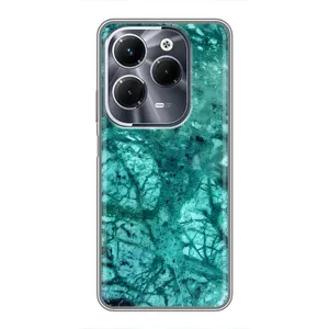 Мраморний чехол на Infinix Hot 40 Play (VPrint) (Зелений мрамор)