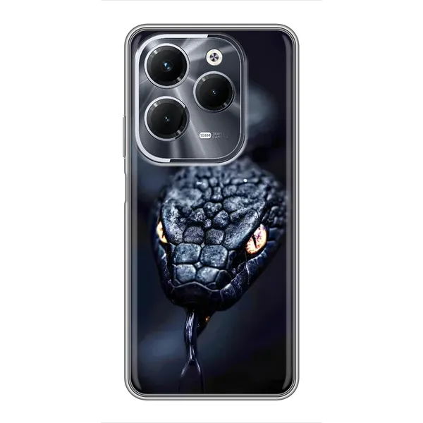 Чохол з принтом «Чорна змія» для Infinix Hot 40 Play Чохол з принтом «Чорна змія» для Infinix Hot 40 Play