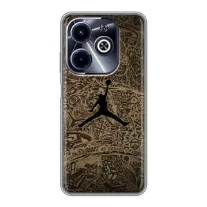 Чехлы для Infinix Hot 40i - с картинкой JORDAN (AlphaPrint)
